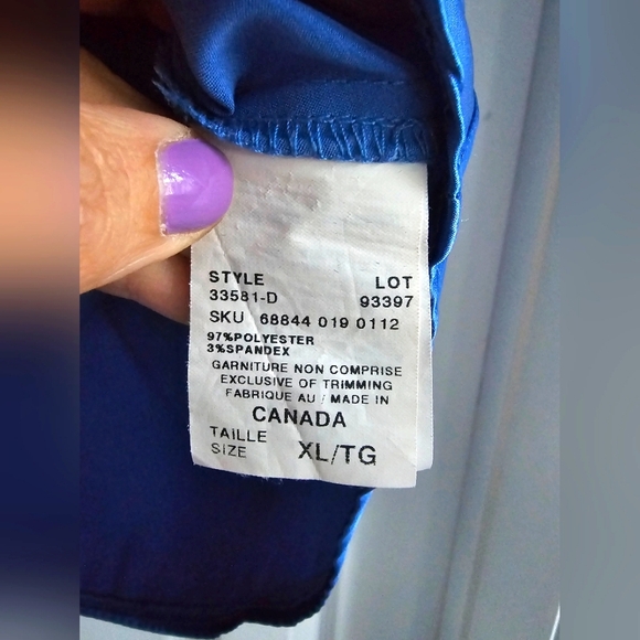 Le Chateau Blouse XL Blue - Picture 7 of 8